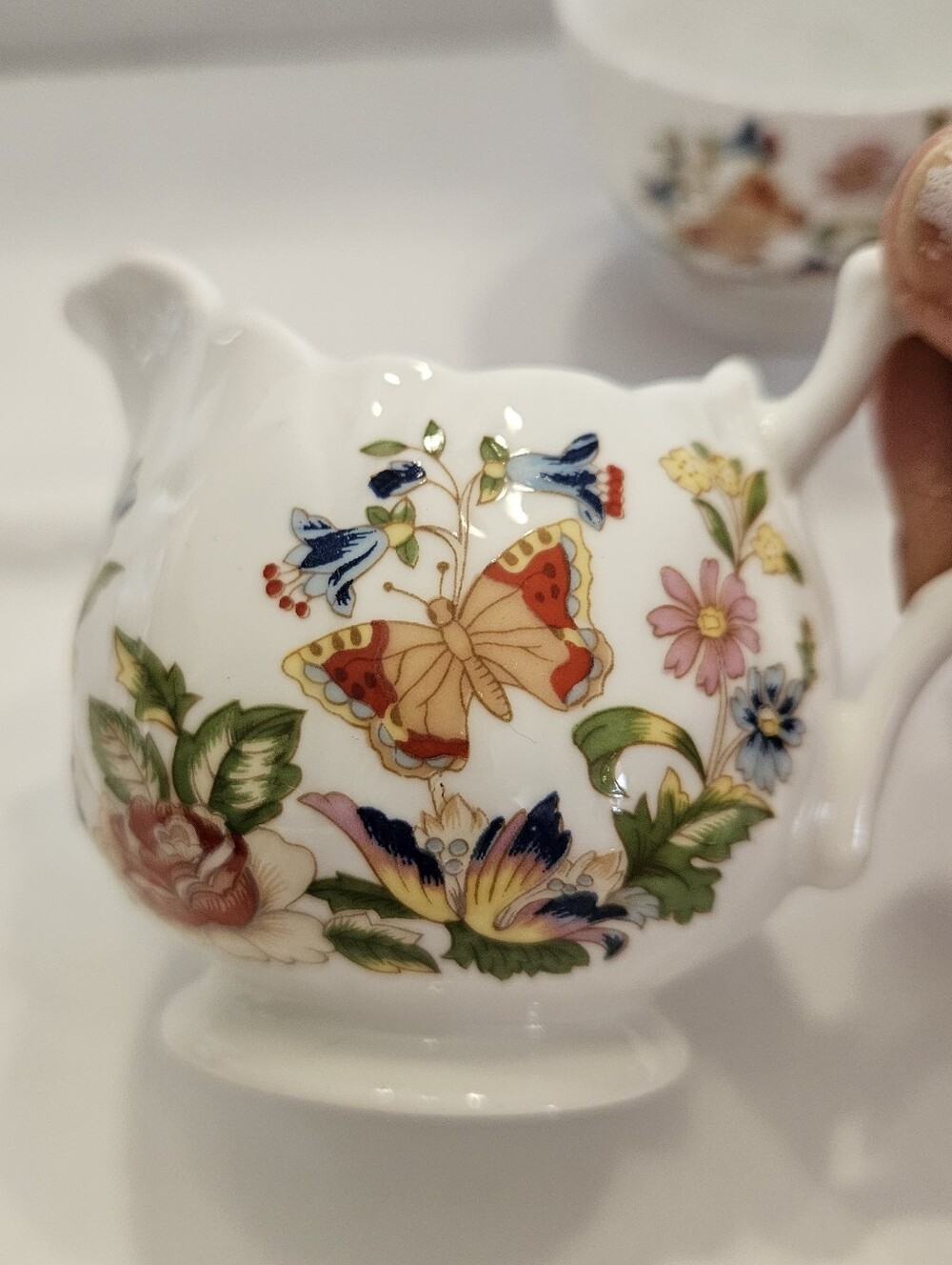 Adorable Mini Cream & Sugar "Cottage Garden"